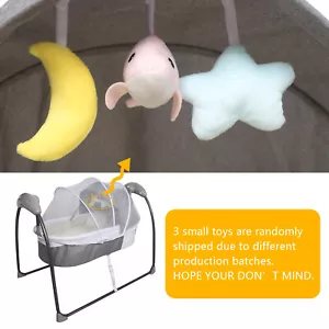 Babybett Wiege Auto Babyschaukel Babywiege Stubenwagen Fernbedienung Bluetooth - Bild 1 von 18