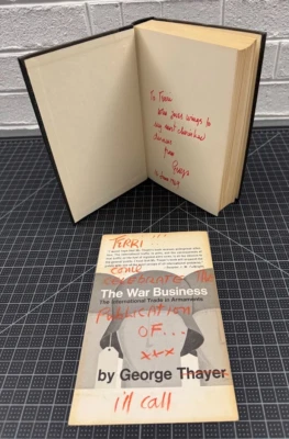 The War Business: International Trade in Armaments | Thayer | 1969 Autographed - Image 1 of 4