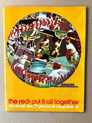 CINCINNATI REDS 1971 YEARBOOK,  MINT  - ROSE, BENCH - Image 1 of 2