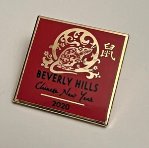 Beverly Hills Commemorative 2020 Chinese New Year Of The Rat Pin 💗 - Picture 1 of 4