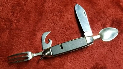 Imperial Ireland  Camping Knife Fork/Spoon, Mildly Used. Good- Very Good Cond  - Image 1 of 4