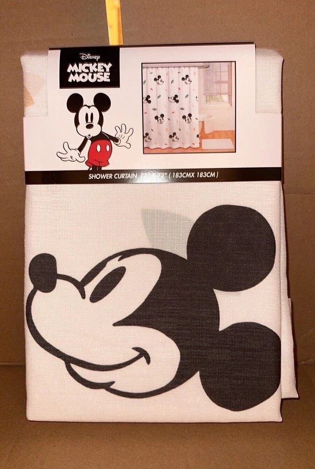 Disney Mickey Mouse HOJAS DE PRIMAVERA TELA Cortina de Ducha NUEVO Foto 1 de 1