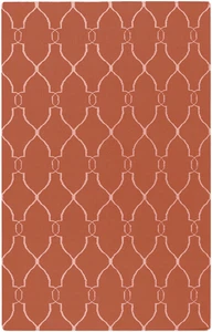 4x6 Carpet Pinks Lines Shapes All-Over Area Rug FAL-1002 - Aprx 3' 6" x 5' 6" - Picture 1 of 4