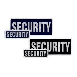 Reflective Security Badge with Hook and Loop Patch | Encapsulated | - Picture 1 of 26