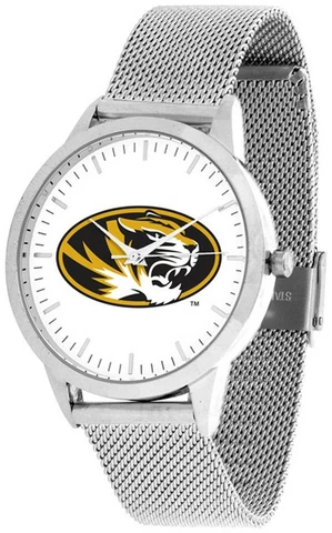 Missouri Tigers Mizzou Watch Silver Mesh Statement Wristwatch Cover
