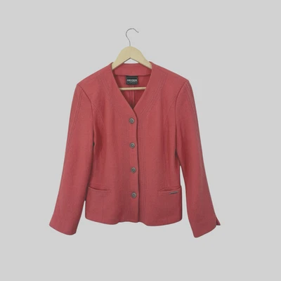 Cárdigan suéter manga larga vintage Geiger Collection 38 Austria lana para mujer Foto 1 de 4