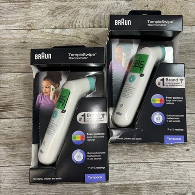 2x Termómetro de frente Braun TempleSwipe temporal Foto 1 de 2