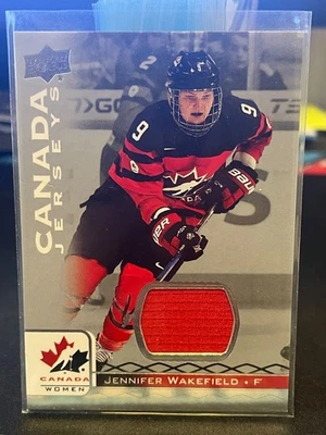 2017-18 Upper Deck Team Canada Juniors Jerseys #18 Jennifer Wakefield - Image 1 of 2