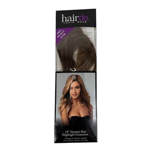 Hairdo Hairwear 18" Human Hair Highlight Extension Buttered Toast/Dark Blnd - Picture 1 of 2