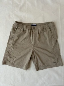 AFTCO Youth Landlocked Shorts Size XL Khaki Stretch Waist Fishing - Picture 1 of 9