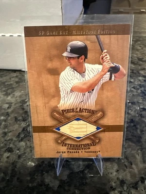 JORGE POSADA 2001 Upper Deck SP Game Used Bat Milestone Edition New York Yankees - Image 1 of 2