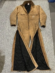 Vintage Carhartt Artic gesteppter gefütterter Overall Herren 42R normal 968QZ hergestellt USA 1991 - Bild 1 von 11