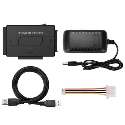 USB 3.0 to IDE & SATA Converter External Hard Drive Adapter 2.5"/3.5" Cable - Image 1 of 4