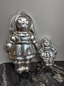 VINTAGE Raggedy Ann Doll Cake Pan Lot of 2 WILTON 1971 - 1975 - Picture 1 of 5