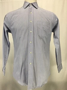 Brooks Brothers Slim Fit Long Sleeve Blue Striped Button Down Shirt Sz 15.5/33 - Bild 1 von 5