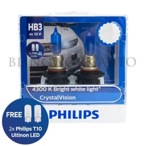 (LED GRATUITO T10) Philips HB3 9005 Crystal Vision 4300K Bombilla Halógena Blanca - Imagen 1 de 10