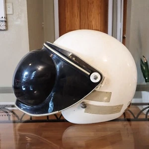 Vintage - Dot Falcon FC500, White Motorcycle Helmet, Bell Visor - Picture 1 of 10