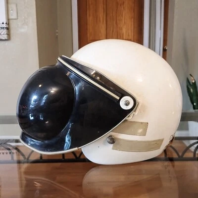 De colección - Dot Falcon FC500, Casco de Moto Blanco, Visera Campana Foto 1 de 4