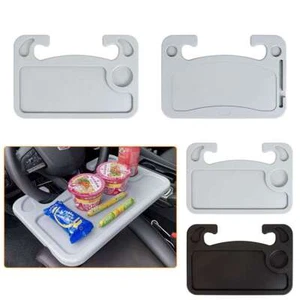 Car Steering Wheel Tray Desk Two Sided Laptop Drink Food Work Table Holder - Picture 1 of 14