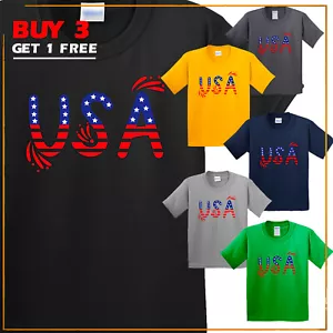USA American Patriotic Kids Short Sleeve T Shirt New Graphic Sarcastic Gift Tee - Picture 1 of 14