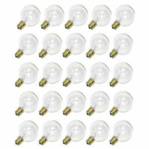 Sival 84551 - G50 Intermediate Screw Base Clear (25 pack) Christmas - Picture 1 of 1