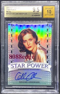 2016 POP CENTURY STAR POWER AUTO: GILLIAN ANDERSON-BGS 9.5 GEM MINT AUTOGRAPH 10 - Picture 1 of 12