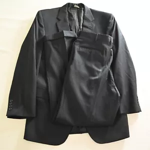 Jos A Bank 40L 36x34 Navy Blue Gordon 100% Wool Mens Jacket Pants Suit - Picture 1 of 24