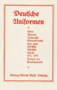 Deutschen Uniformen 1937, German Wehrmacht uniforms, insignia, 24 color plates - Bild 1 von 7