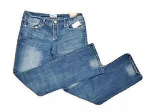 NEW Aeropostale Low Rise Slim Fit Juniors 5/6 Boot Cut Jeans Gem Pockets Stretch - Picture 1 of 10