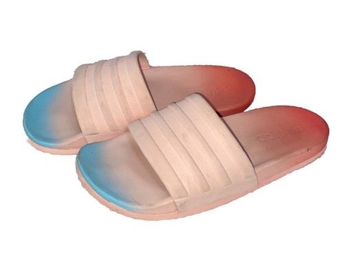 Scivoli Adidas bambina taglia 7 rosa rosso e blu