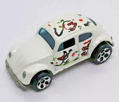 Винтажный Hot Wheels Volkswagen жук без люка белый 1988 - Бесплатная доставка - Изображение 1 из 4