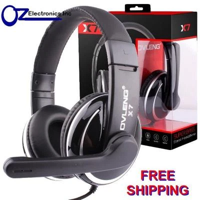 OVLENG X7 Stereo PC Gaming Headset Headphones Noise Cancel Mic 3.5mm NEW - Image 1 of 4