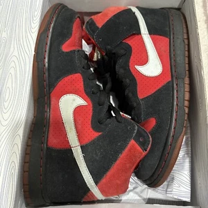 Size 9 - Nike Dunk Pro Sb High Red - Picture 1 of 5