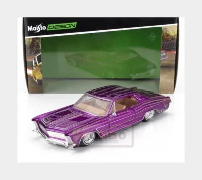1:26 MAISTO Buick Riviera Lowriders 1965 Purple Met MI32551R - Immagine 1 di 2