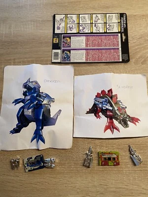 Transformers G1 Decepticon Mini Cassettes: SLUGFEST & OVERKILL Hasbro 1987 NM - Image 1 of 4