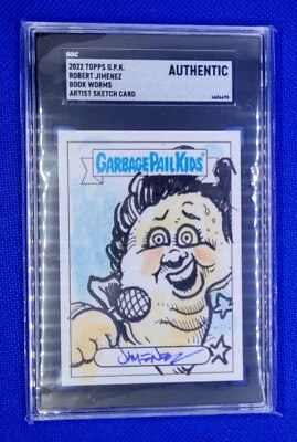 2022 Topps Garbage Pail Kids Robert Jimenez Artist Sketch Auto SGC AUTHENTIC 1/1 - Image 1 of 4
