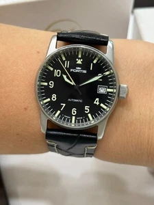 Fortis Flieger Pilot Watch Automatic Mens 34mm Swiss Made 620.10.46 - Picture 1 of 10