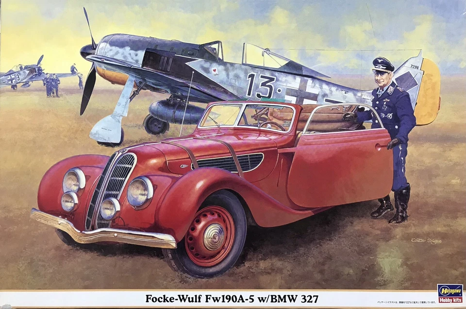 Modellino 1/48 Hasegawa 09755 Focke-Wulf Fw190A-5 con BMW 327 e Major Priller... - Immagine 1 di 4