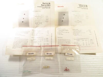 18 Pack Litronix Diagnosic Indicator LED Light, Red/Yellow/Green (6 Each Color) - Image 1 of 4