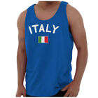 Italy Country Flag Nation Italian Soccer Tank Top T Shirts Tees Men Women