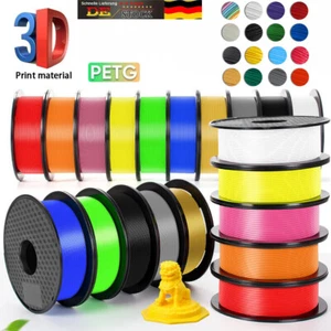 Kingroon 3D Drucker Filament 1KG PLA PETG Seide Matte 1.75 mm Rollen Spule Farbe - Bild 1 von 41