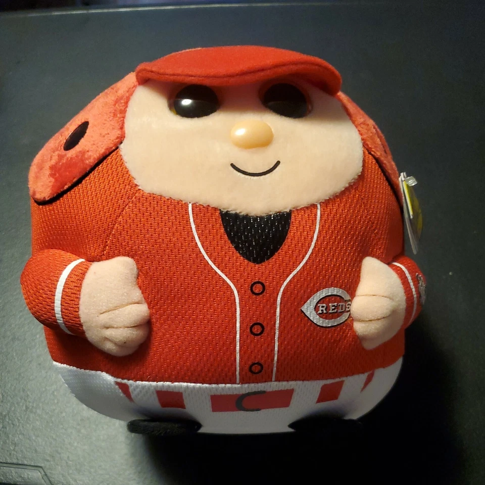 Cincinnati Reds 5 Inch Ty Beanie Baby Ballz Balls Plush MLB Baseball
