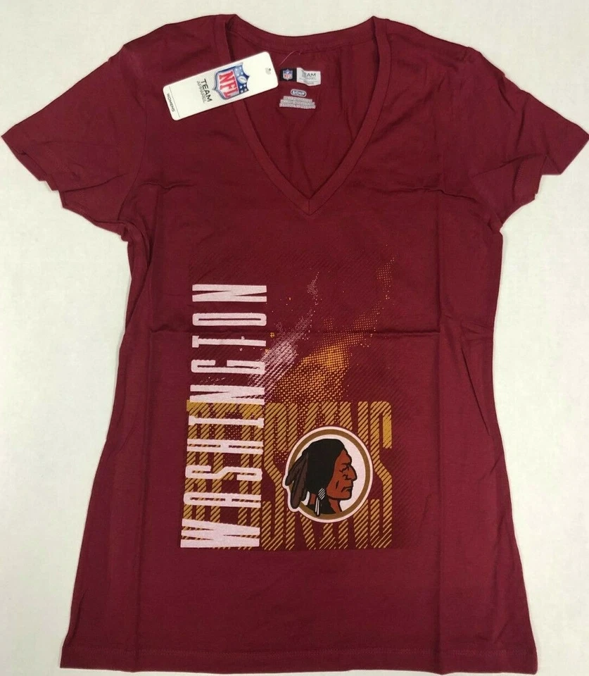 Camiseta Bling NFL Washington Redskins Vintage Cuello en V Elige Talla Foto 1 de 1