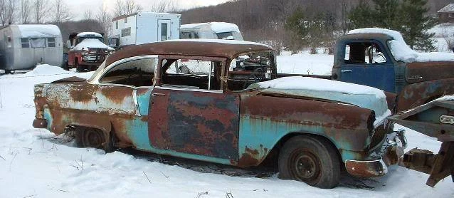 1955 Chevy Chevrolet Bel Air 2dr sd rat hot rod project - Изображение 1 из 1