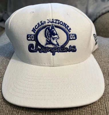 De colección New Era Duke Blue Devils Baloncesto - 2001 NCAA Campeonato Gorra Sombrero ~ NUEVO Foto 1 de 4