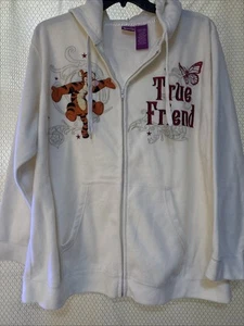 DISNEY Plus Size 3X “TIGGER" True Friend Fleece Zip Up Hoodie Sweatshirt - Picture 1 of 5