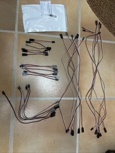 Versatile 30-Pack 3-Pin Male to Female Servo Extension Wires for RC Applications - Afbeelding 1 van 4