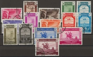 1936 Spanien - Luftpost Madrider Presseverband komplett gebraucht - Bild 1 von 1