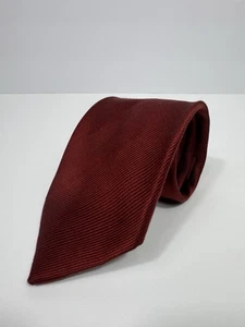 Brioni Neck Textured Tie Silk 3.25” X 60” Italy Red designer Luxury Modern City - Picture 1 of 8