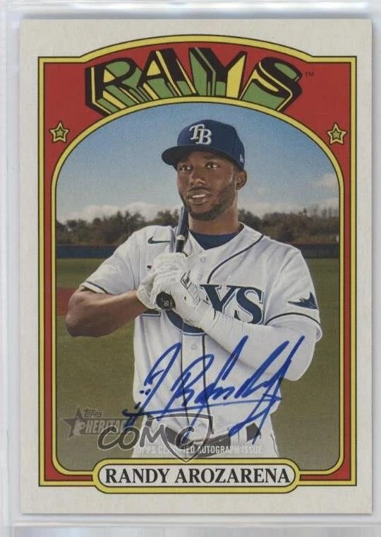 2021 Topps Heritage High Number Real One Auto Randy Arozarena #ROA-RAR Auto - Image 1 of 2